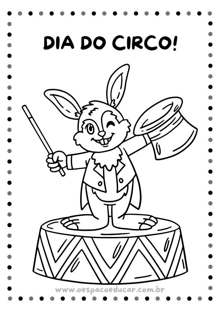 Dia do Circo: colorir!