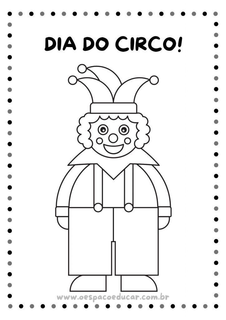 Dia do Circo: colorir!