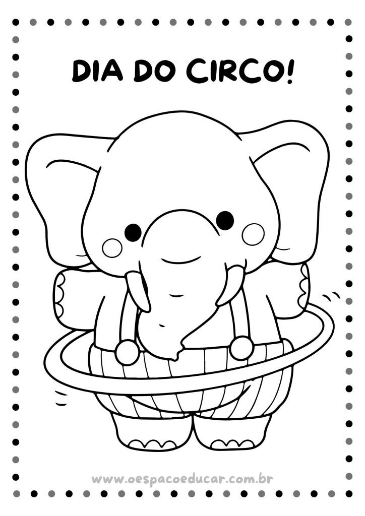 Dia do Circo: colorir!