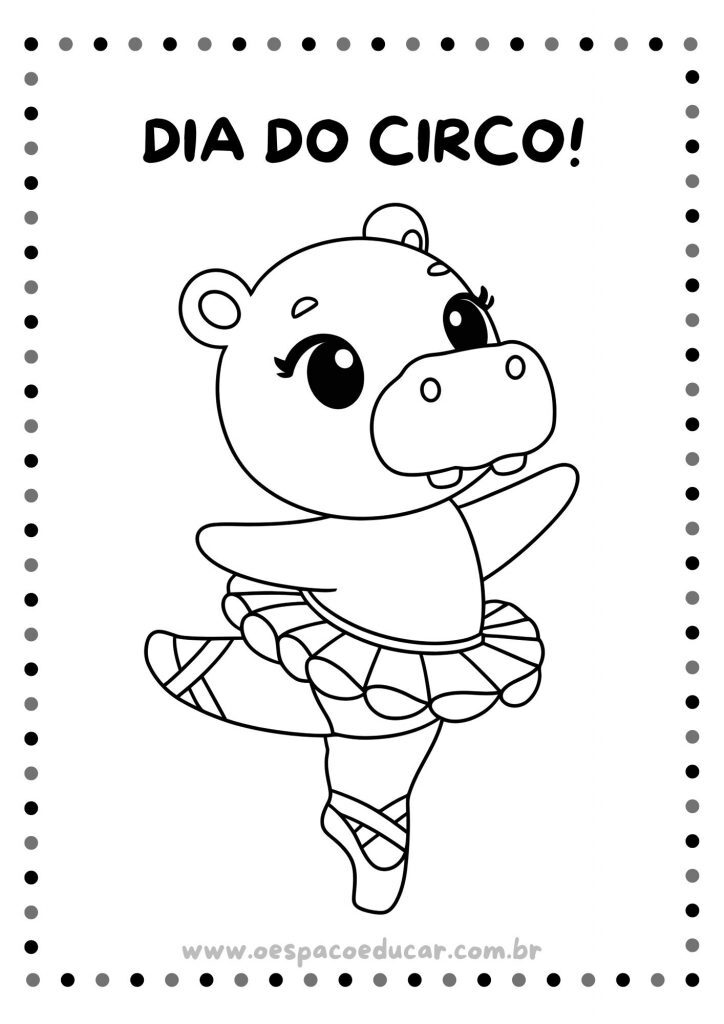Dia do Circo: colorir!