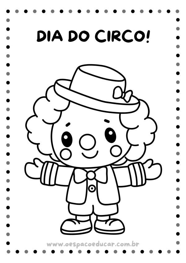 Dia do Circo: colorir!