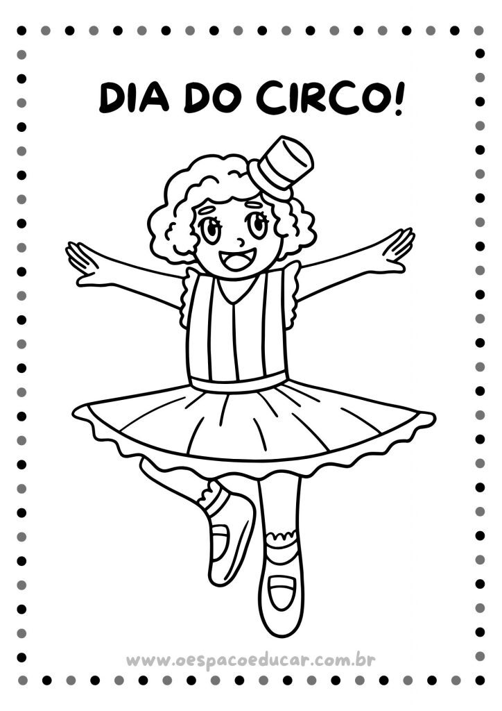 Dia do Circo: colorir!