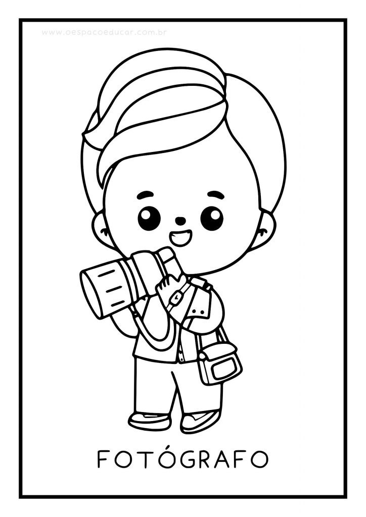 Dia do Trabalho: colorindo profissões!