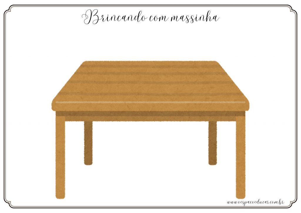 Pranchas para brincadeira com massinha!