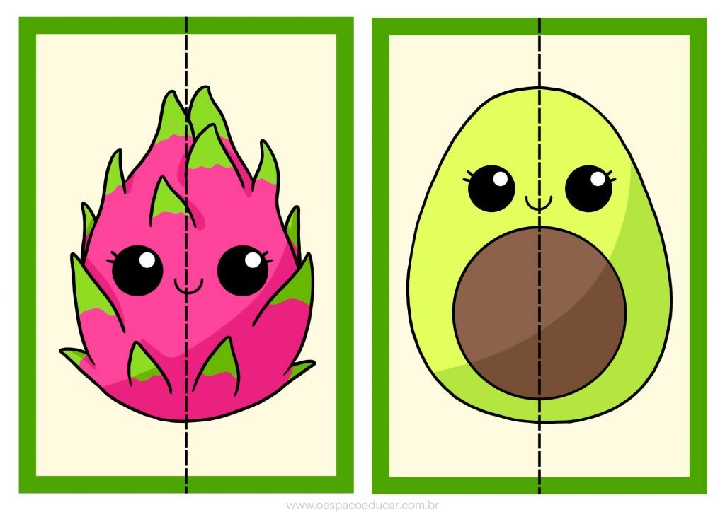 Quebra-cabeças das frutas!