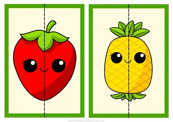Quebra-cabeças das frutas!