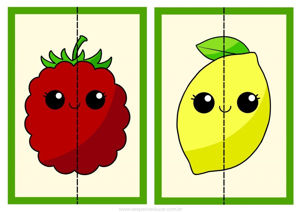 Quebra-cabeças das frutas!
