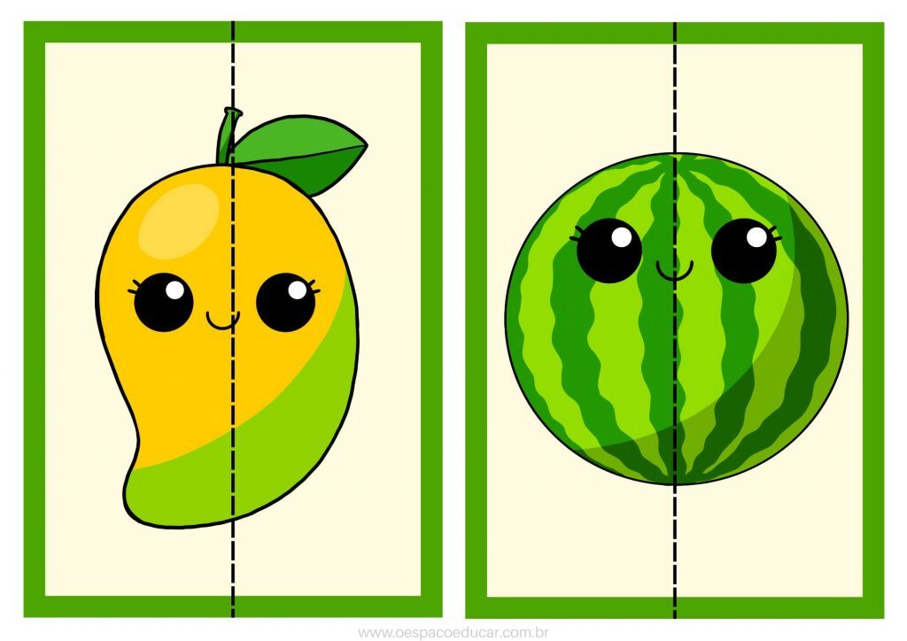 Quebra-cabeças das frutas!