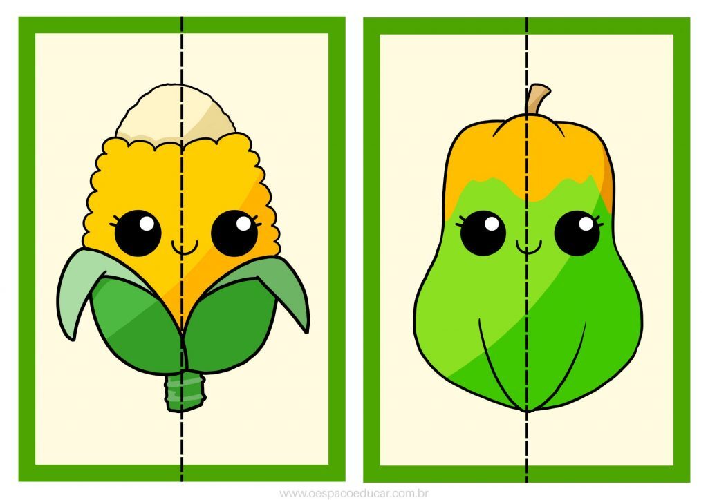 Quebra-cabeças das frutas!