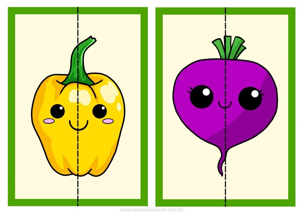 Quebra-cabeças das frutas!