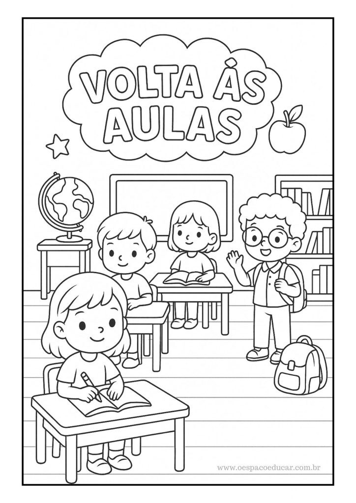 Volta às aulas: para colorir!