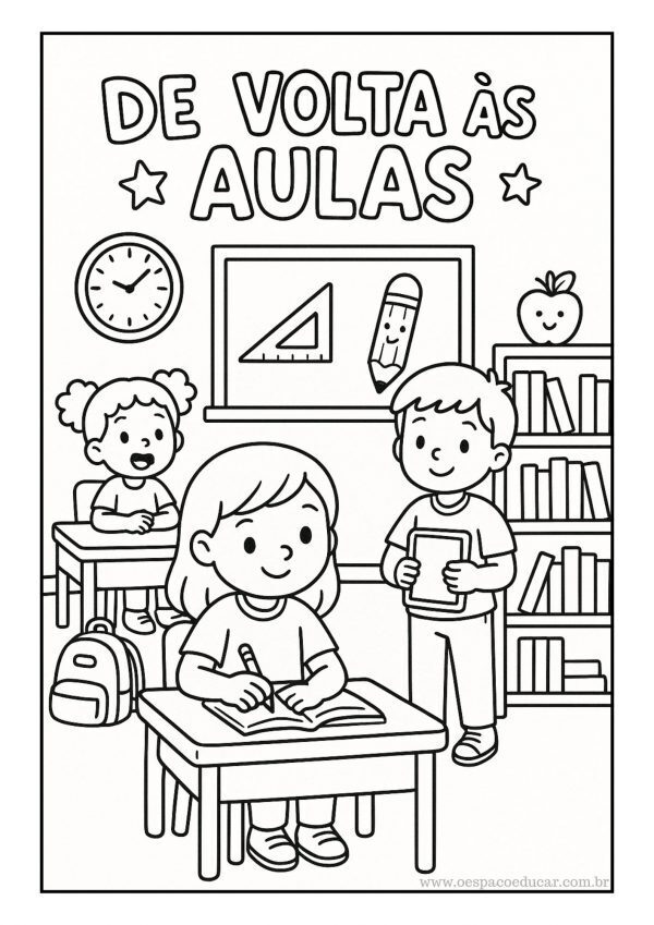 Volta às aulas: para colorir!