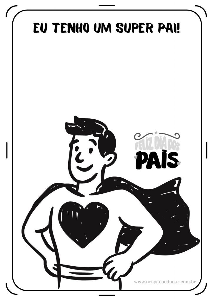 Dia dos pais: para colorir!