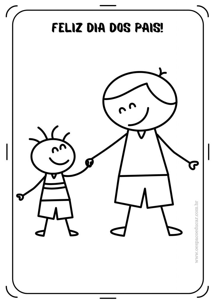 Dia dos pais: para colorir!