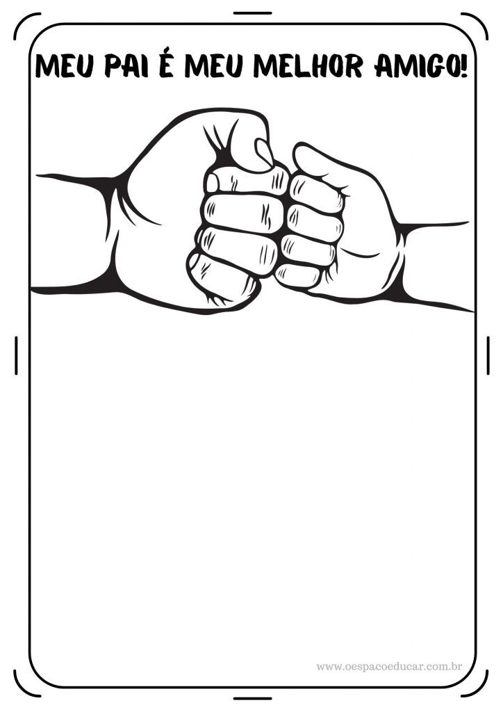 Dia dos pais: para colorir!