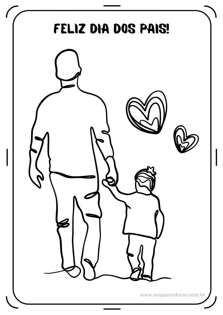 Dia dos pais: para colorir!