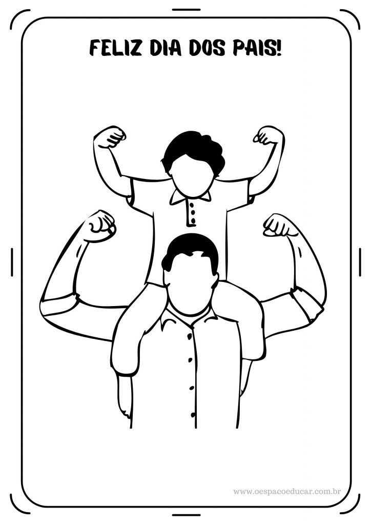 Dia dos pais: para colorir!