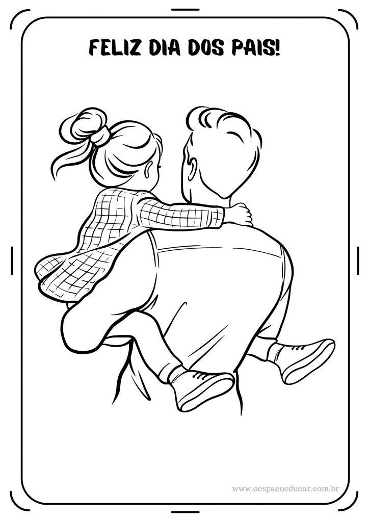 Dia dos pais: para colorir!