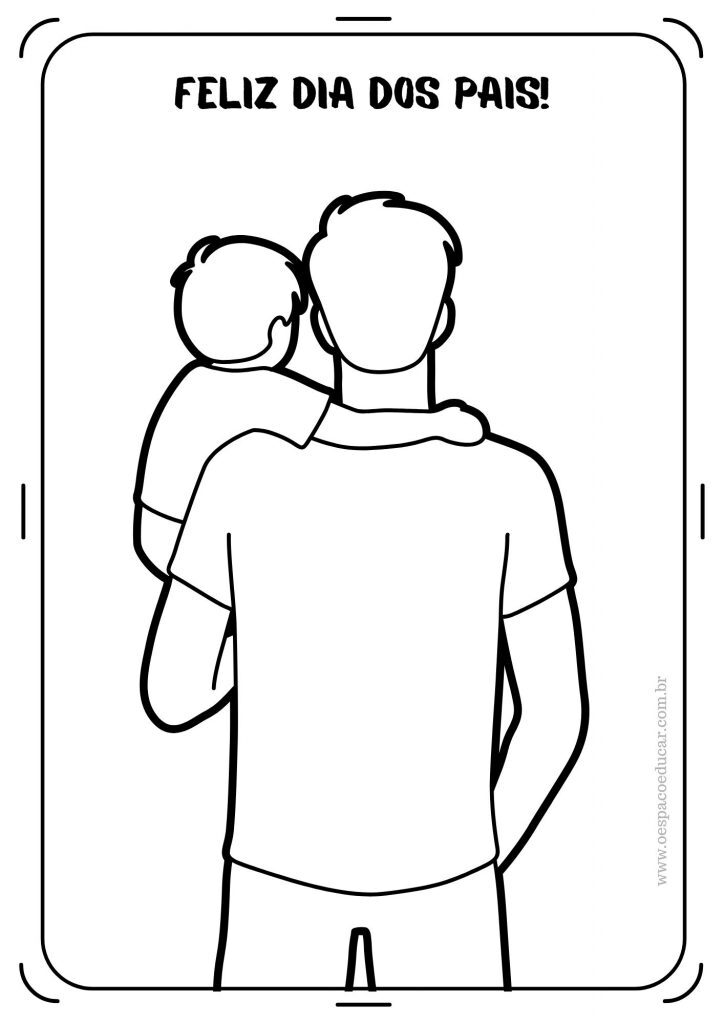 Dia dos pais: para colorir!