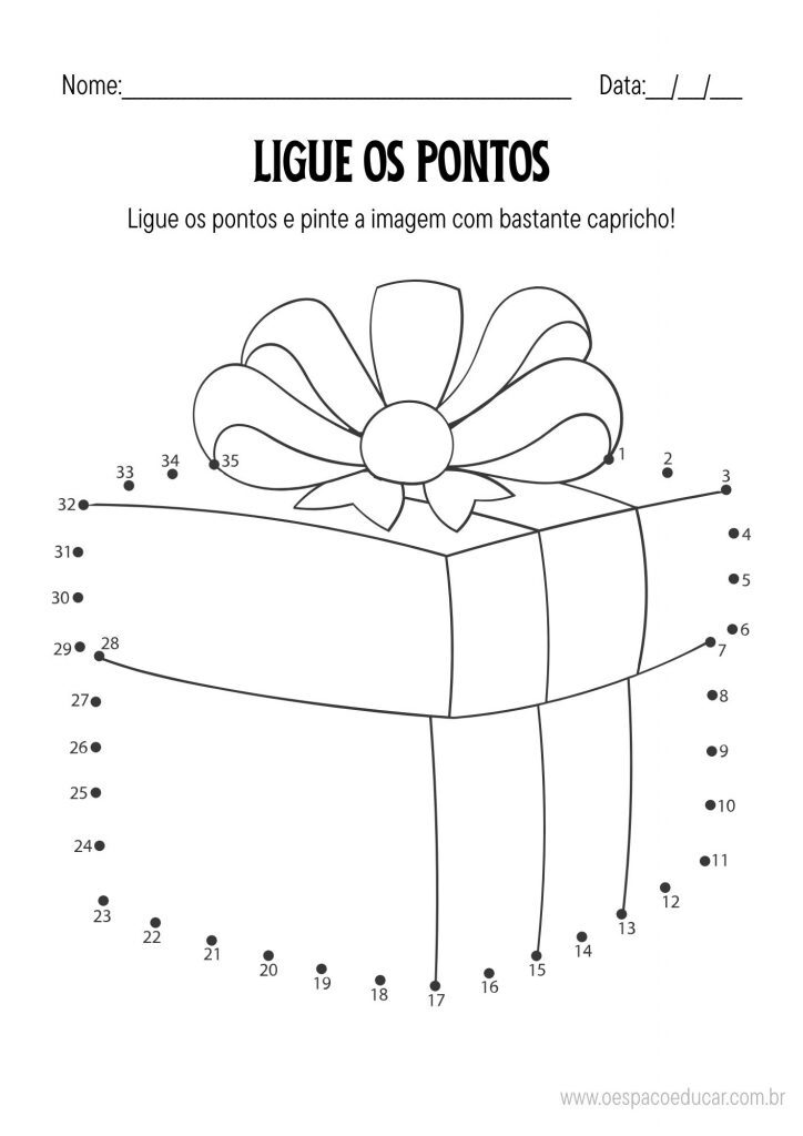 Natal: ligue os pontos!