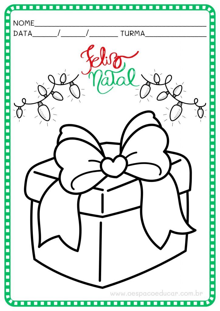 Natal: vamos colorir!