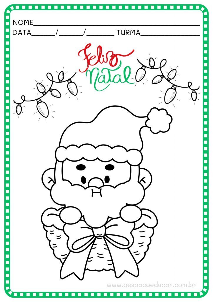 Natal: vamos colorir!