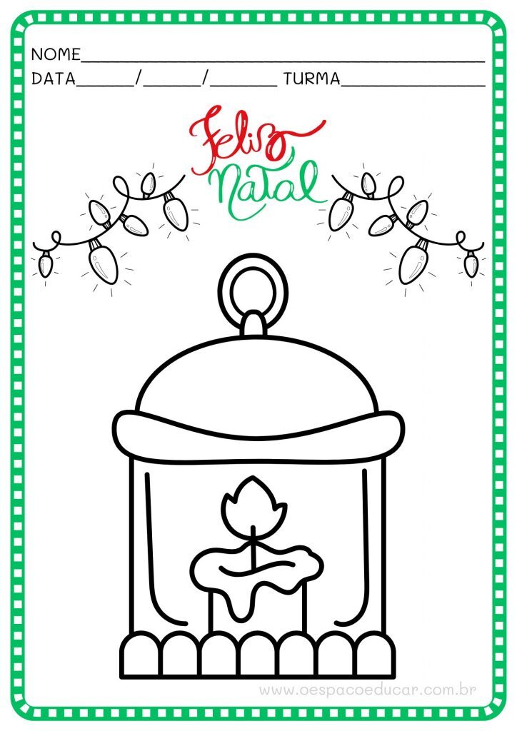 Natal: vamos colorir!