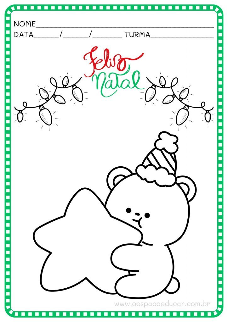 Natal: vamos colorir!