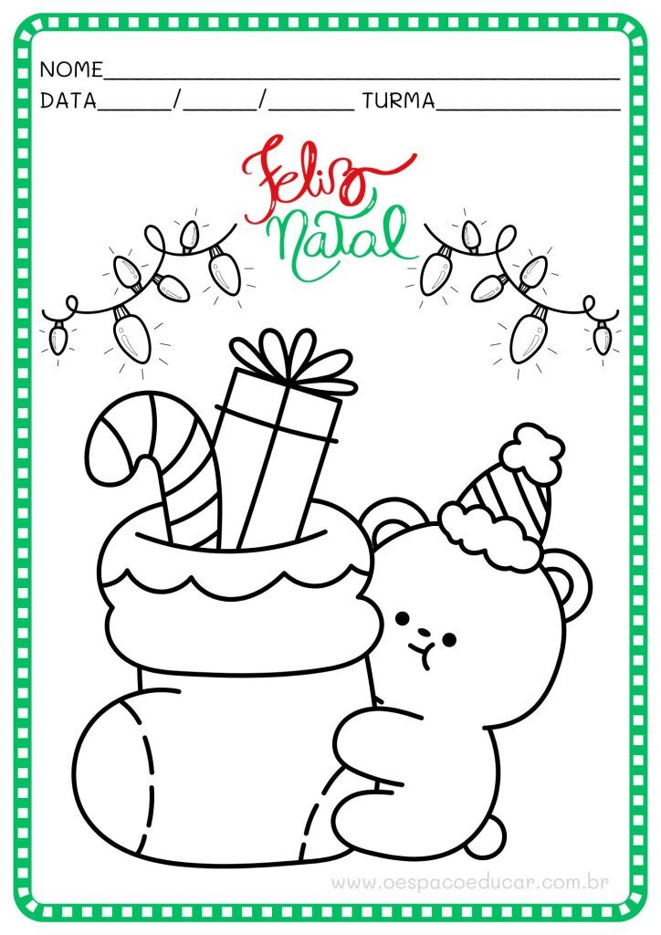 Natal: vamos colorir!