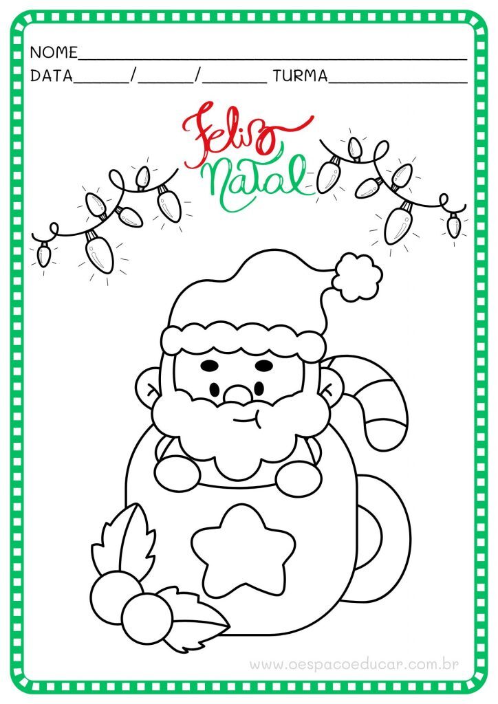 Natal: vamos colorir!