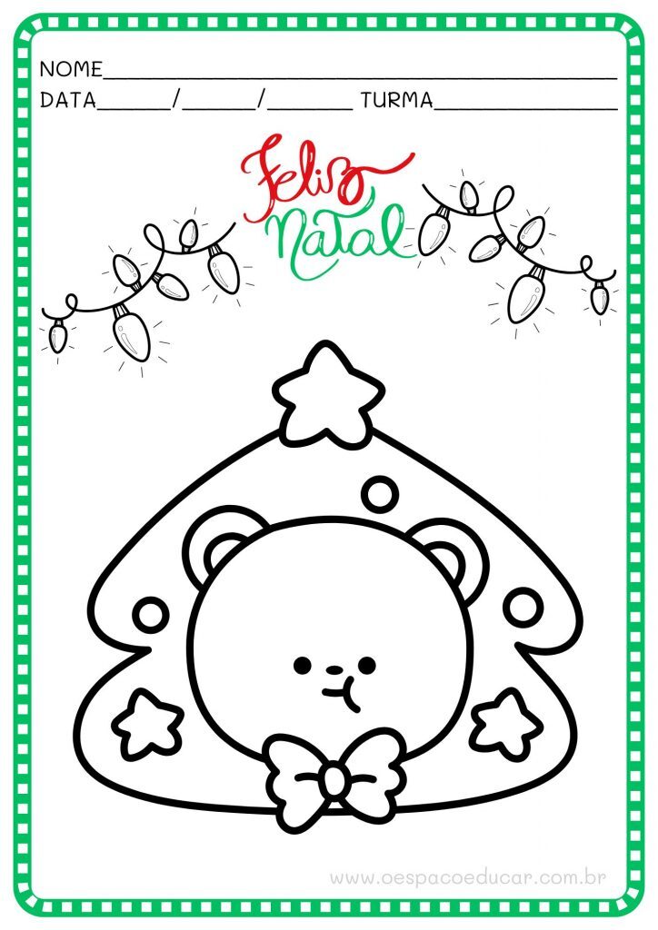 Natal: vamos colorir!