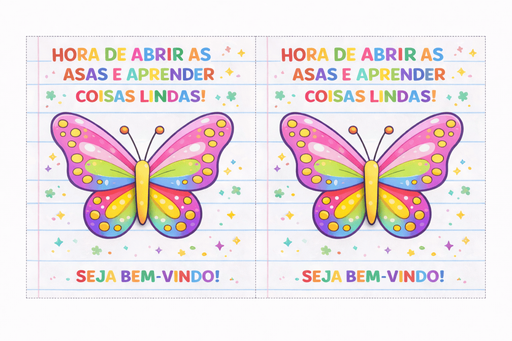 Cartão borboleta