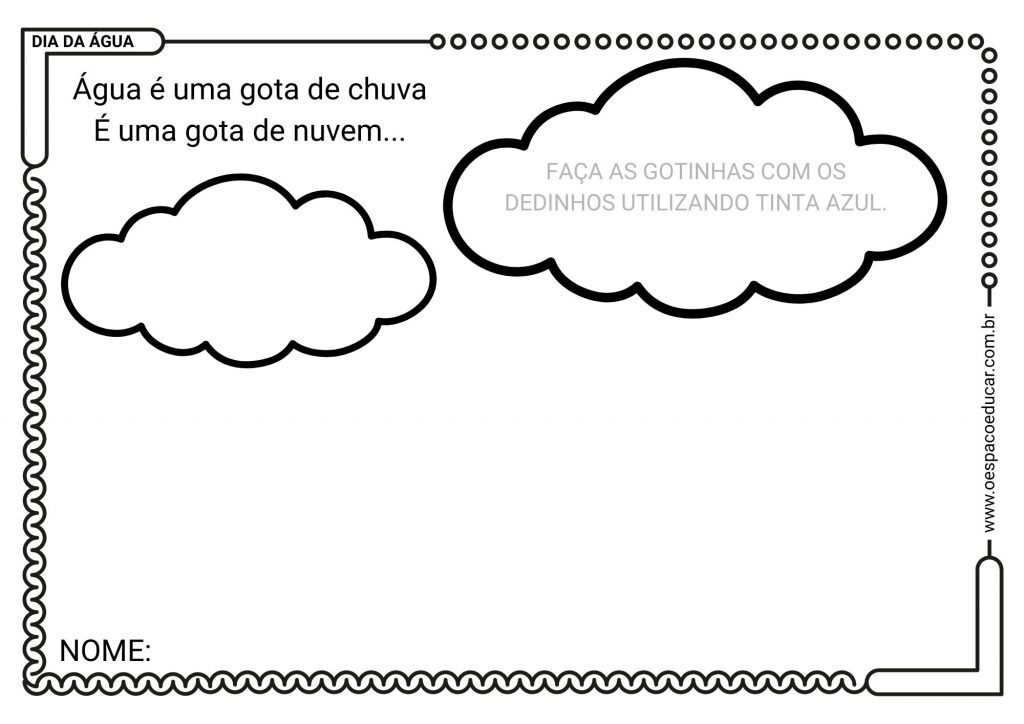 Educação Infantil: dia da água!