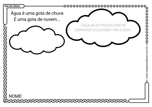 Educação Infantil: dia da água!