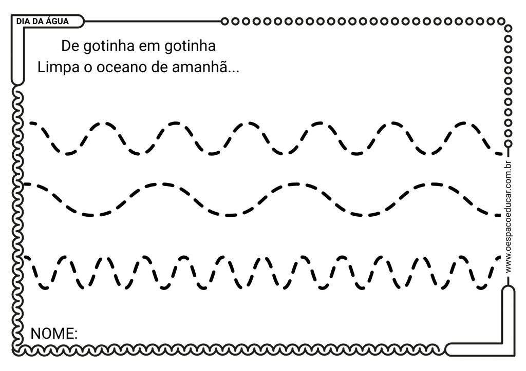 Educação Infantil: dia da água!