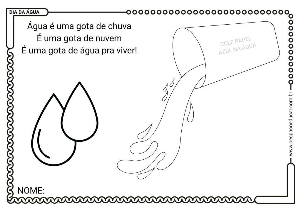 Educação Infantil: dia da água!