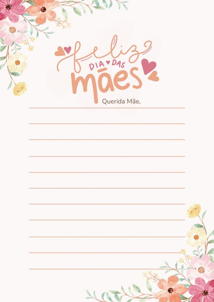 Dia das Mães: papéis de carta!