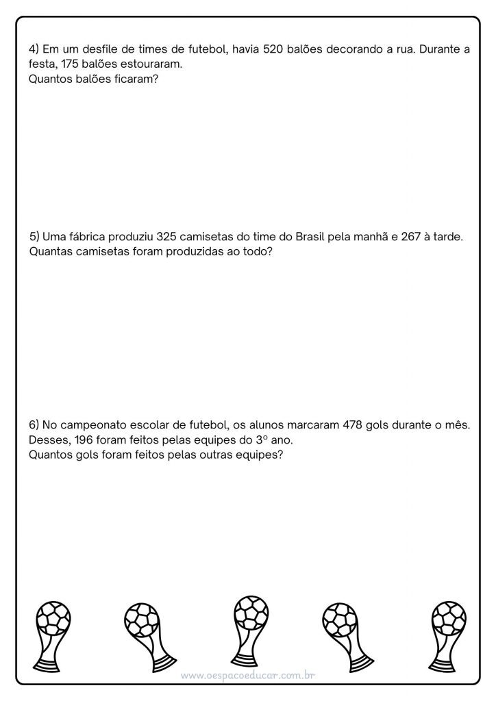 Copa do Mundo: desafios matemáticos!