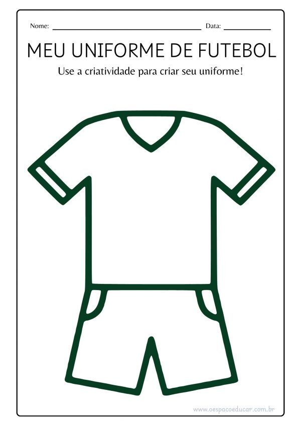 Copa do Mundo: Meu uniforme de futebol!
