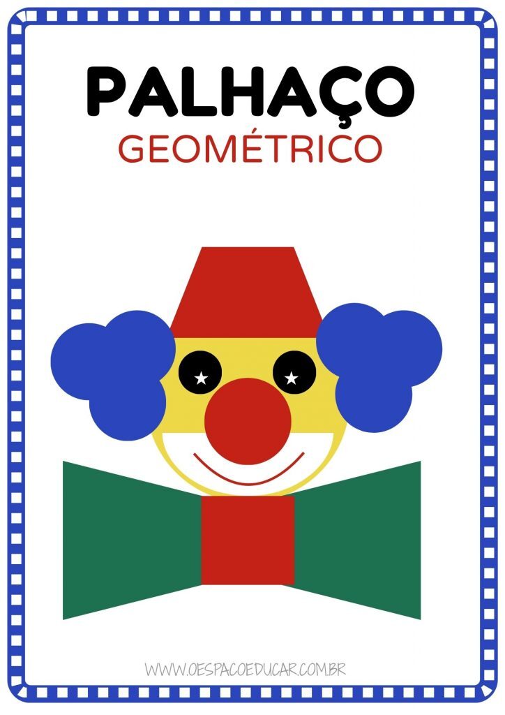 Educação Infantil: atividade "Palhaço Geométrico"