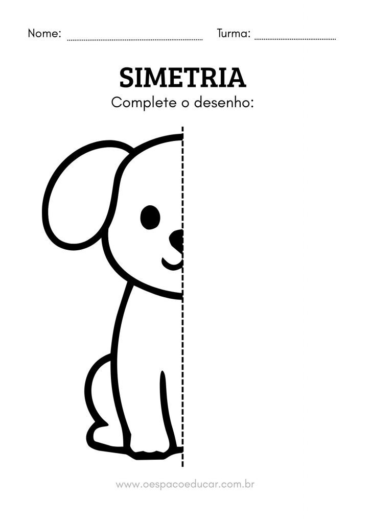 Atividades de Simetria para Educação Infantil!
