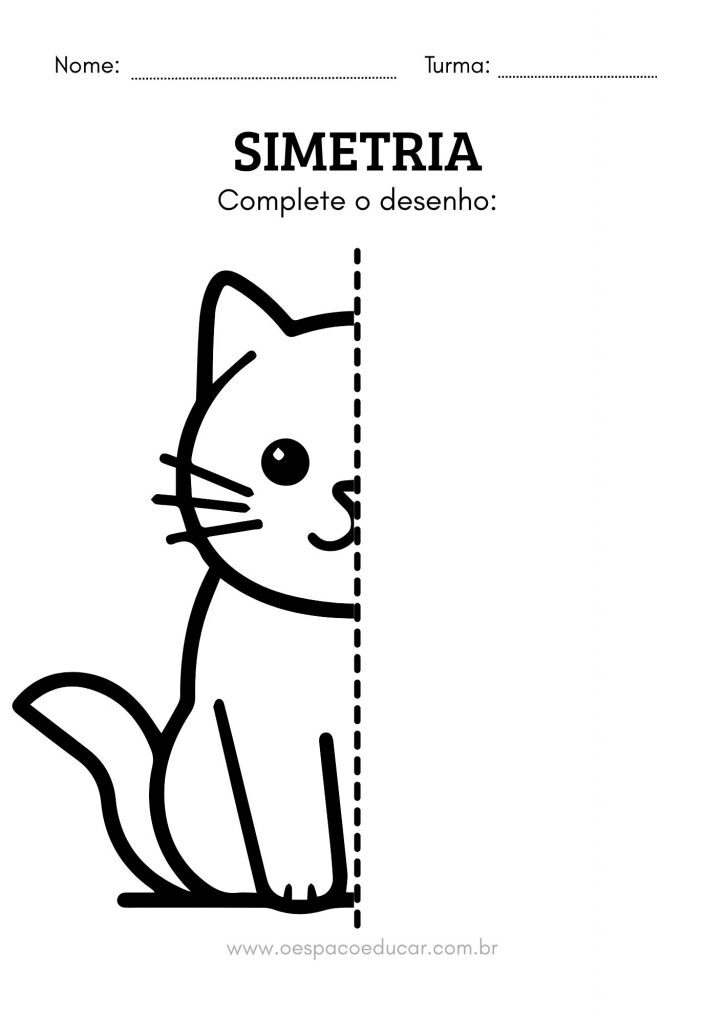 Atividades de Simetria para Educação Infantil!