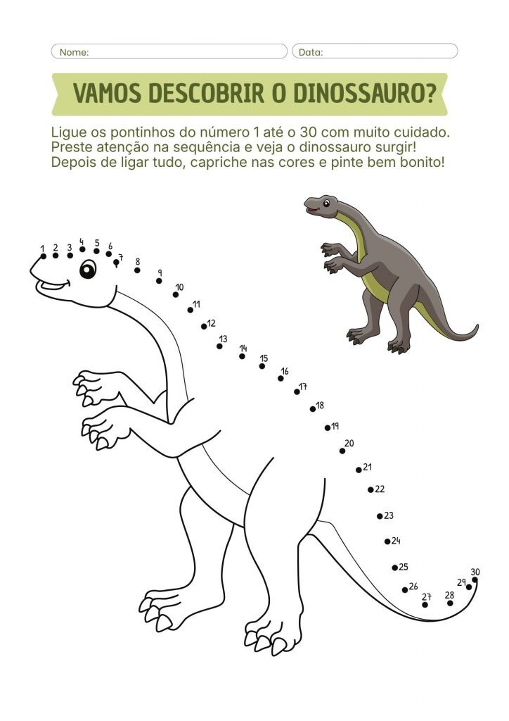 Atividades com dinossauros!