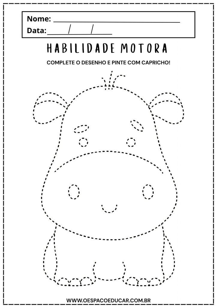 Atividades de habilidade motora com os animais!