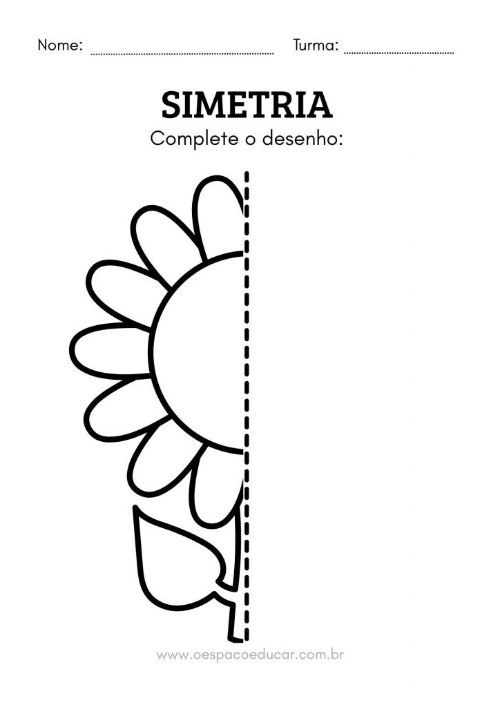 Atividades de Simetria para Educação Infantil!