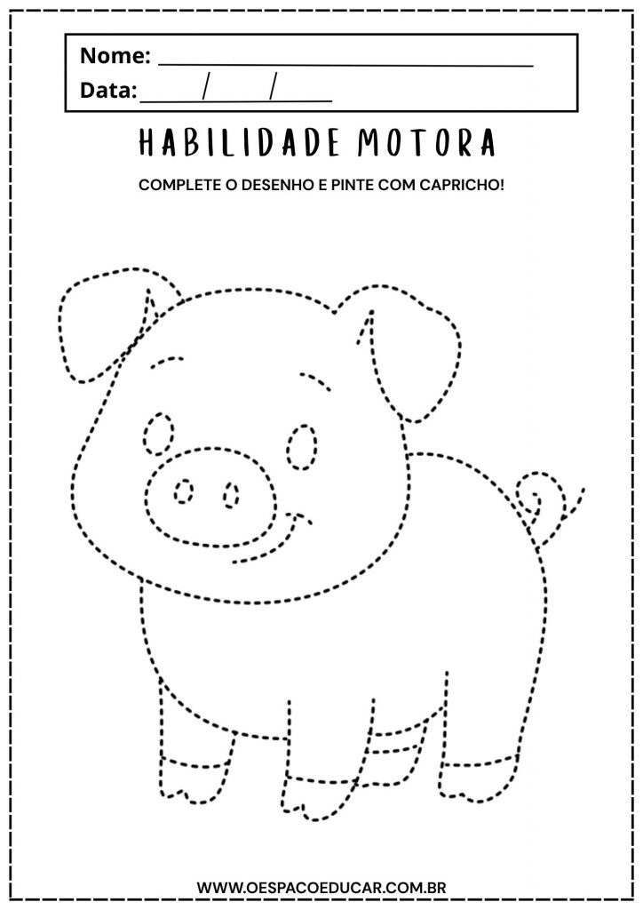 Atividades de habilidade motora com os animais!