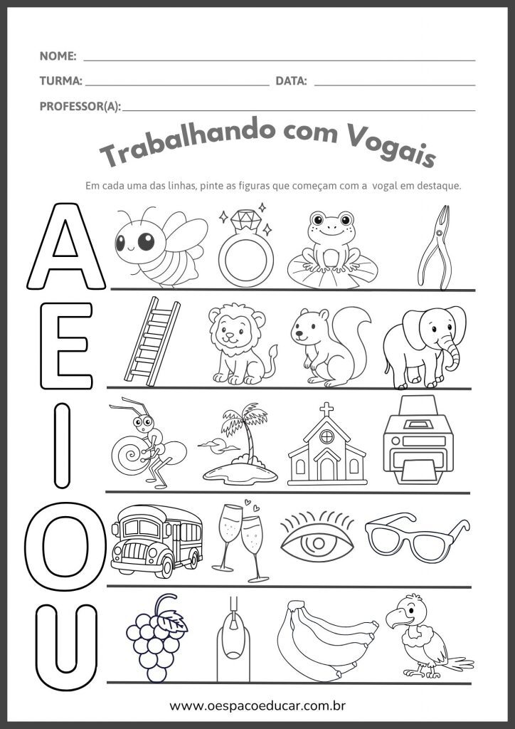 Trace e Complete os Animais Atividade Infantil Marrom