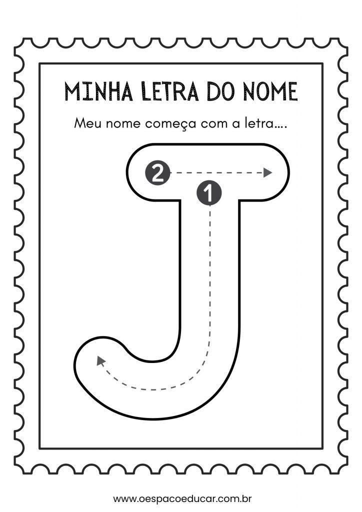 Educação Infantil: a letra inicial do meu nome!