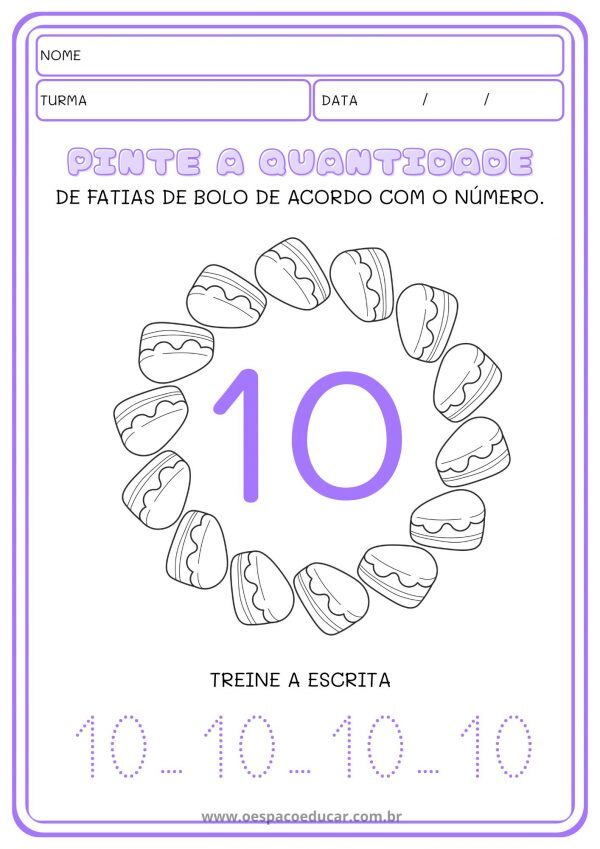 Educação Infantil: atividades números até 10!