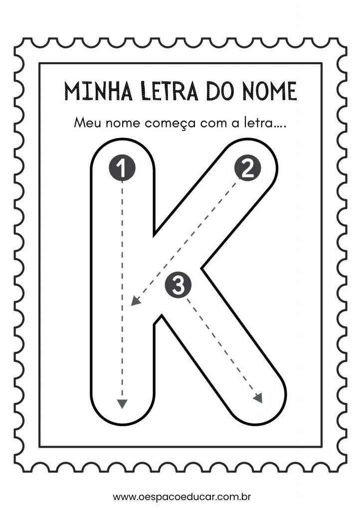 Educação Infantil: a letra inicial do meu nome!